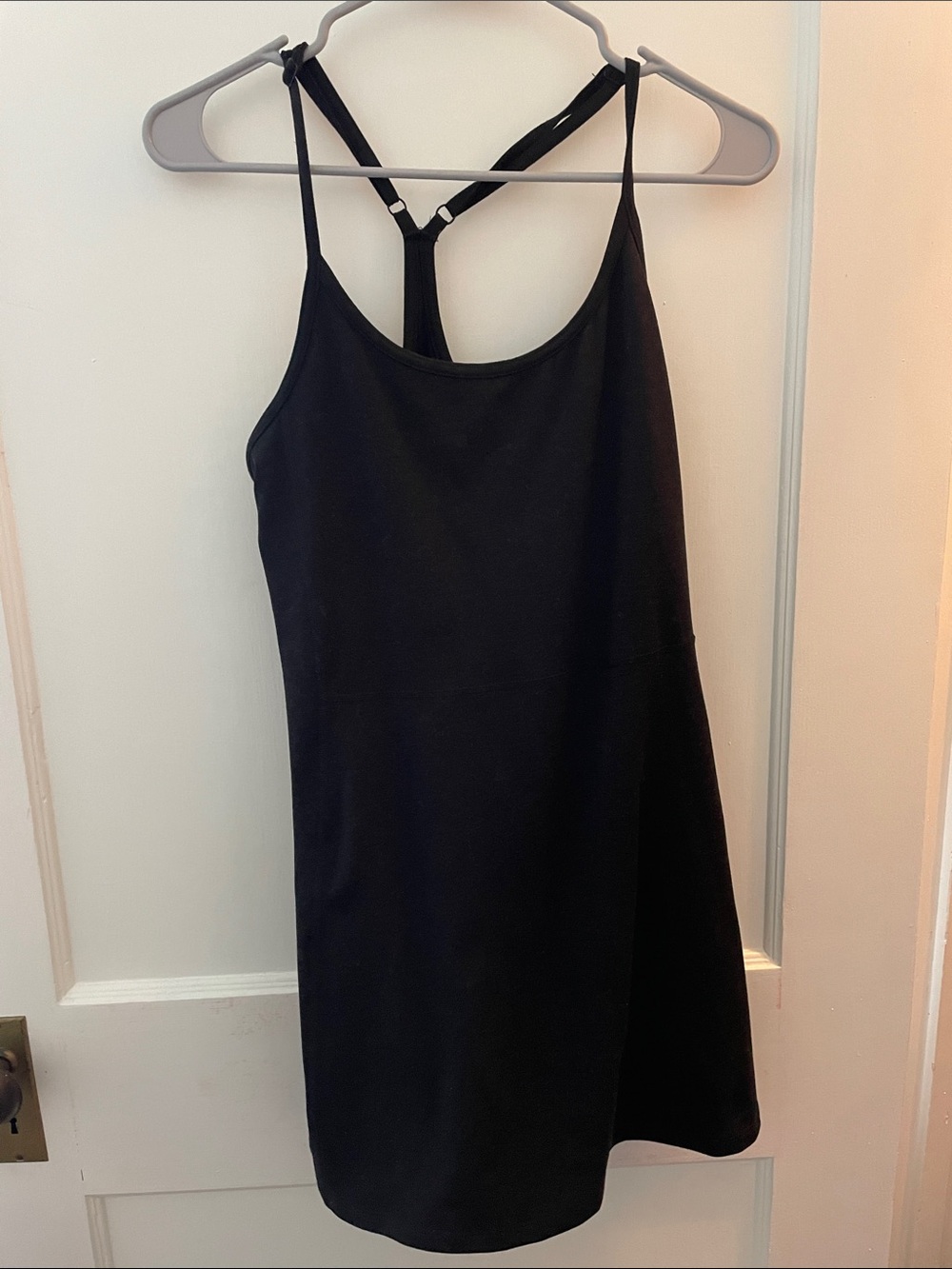 Black Spaghetti Strap Mini Dress - Women